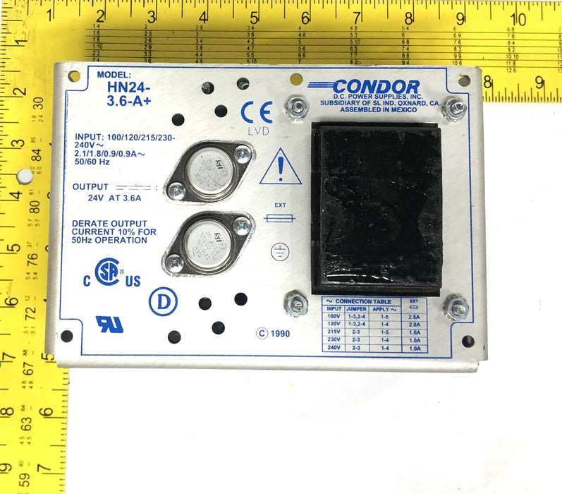 Mouser Electronics 24V 3.6A Condor/SL Power Supply 675-HN24-3.6A NOS