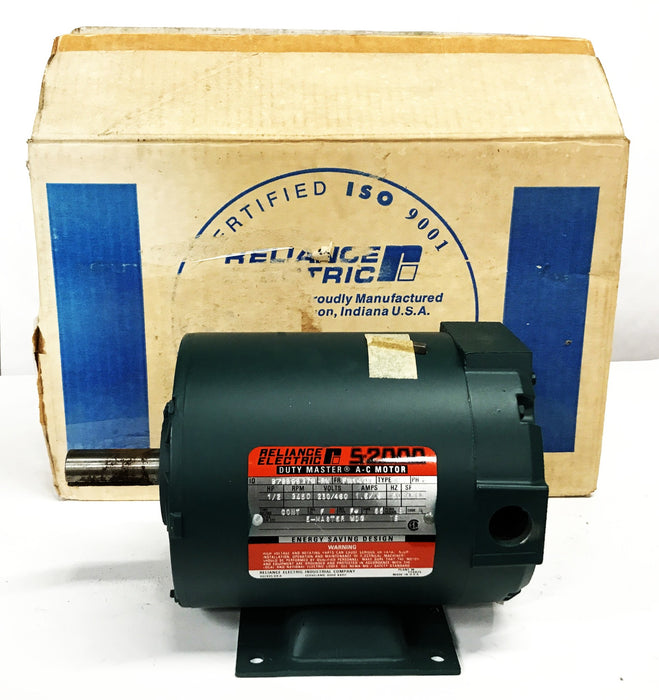 Reliance Electric 1/2 3450 RPM 230/460 Volts 1.6/0.8 Amps AC Motor S-2000 NOS