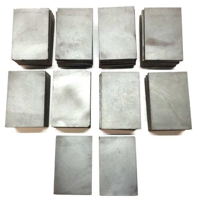 Unbranded Unmagnetized Ferrite Ceramic Block Magnet 3"x 2"x 1/4" [Lot of 42] NOS