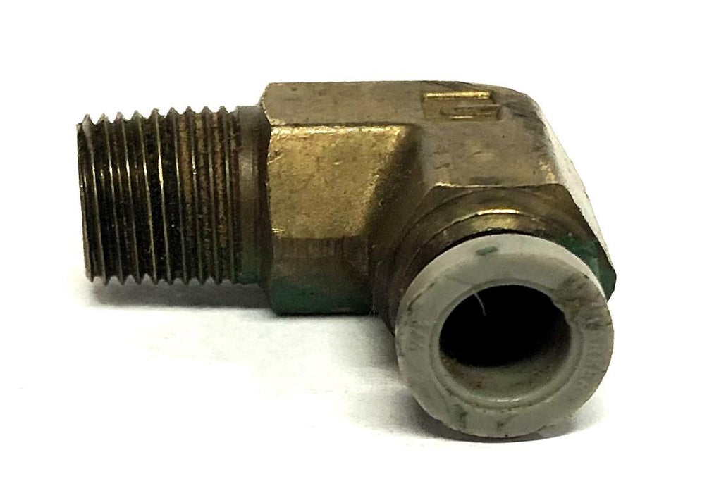 Parker Male/Female Brass 90 Degree Elbow Fitting Adapter 1/4 Inch [Lot of 7] NOS