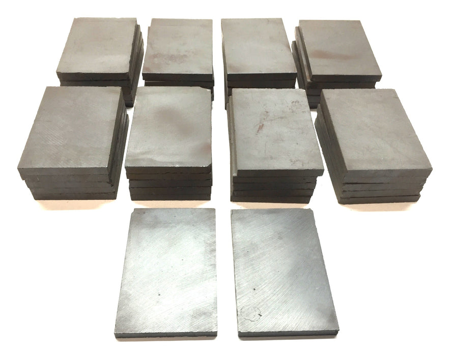 Unbranded Unmagnetized Ferrite Ceramic Block Magnet 3"x 2"x 1/4" [Lot of 42] NOS