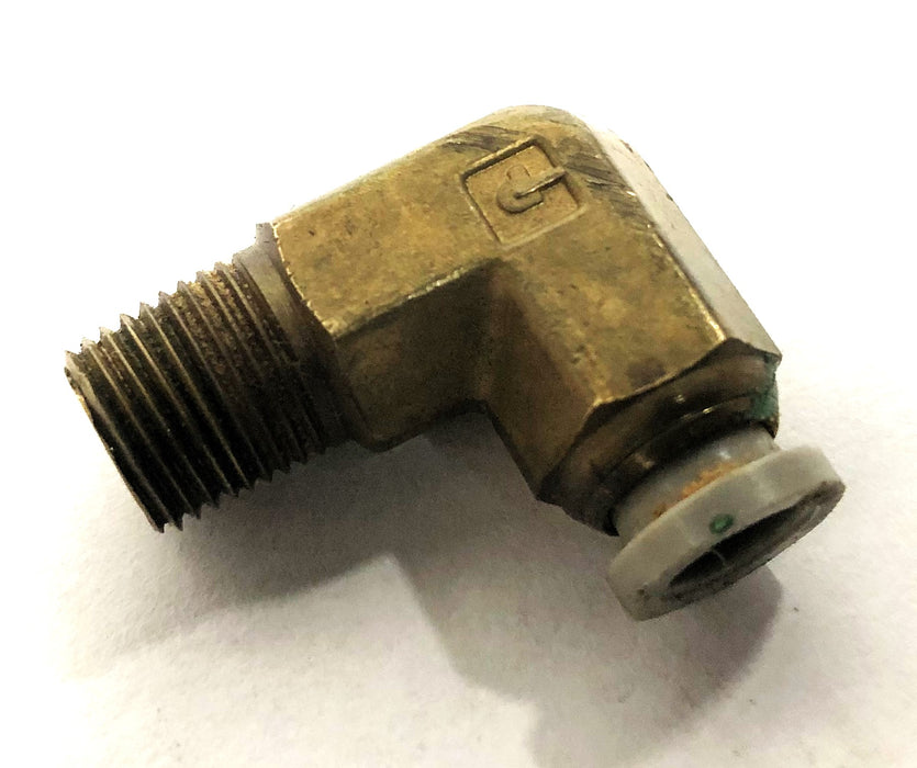 Parker Male/Female Brass 90 Degree Elbow Fitting Adapter 1/4 Inch [Lot of 7] NOS