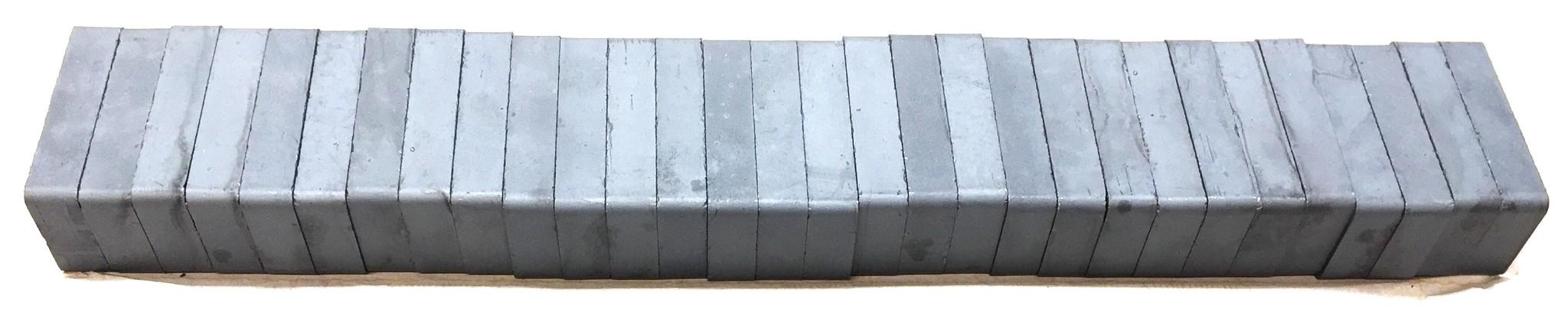 Unbranded Unmagnetized Ferrite Ceramic Magnet 1.87"x .87"x .37" [Lot of 30] NOS