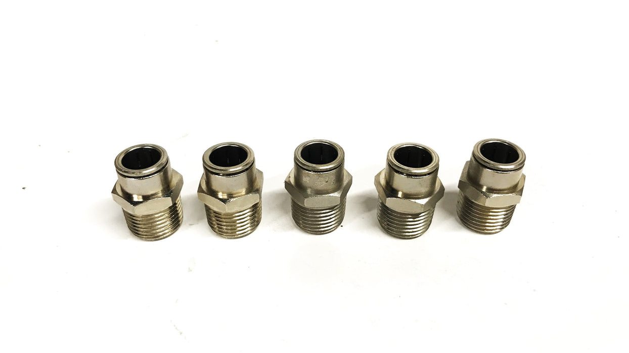 Unbranded1/2 inch Push-in Hose Coupling [Lot of 5] NOS