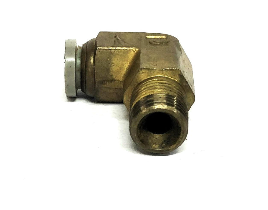 Parker Male/Female Brass 90 Degree Elbow Fitting Adapter 1/4 Inch [Lot of 6] NOS