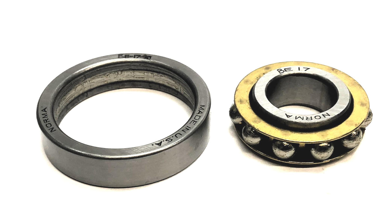 Norma Angular Contact Bearing (No Box) BE-17-10/BE-17 (E-17-10/E-17) NOS