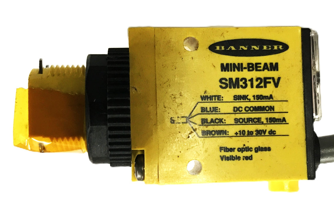 Banner Mini-Beam Photoelectric Switch SM312FV NOS