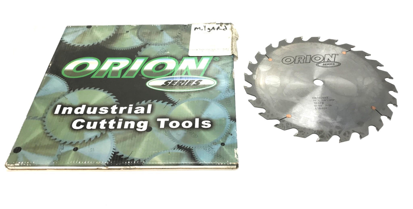 Orion 10" Dia 5/8" Bore 24 Tooth Rip Saw Blade OR1024AT NOS