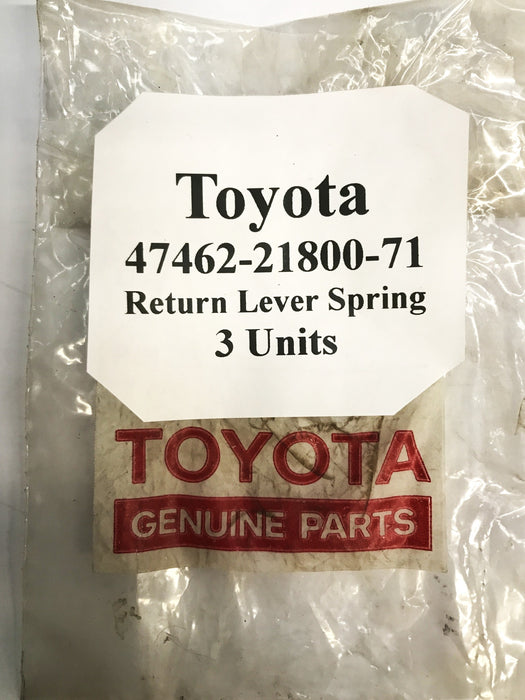 Toyota Forklift Return Lever Spring 47462-21800-71 [Lot of 3] NOS