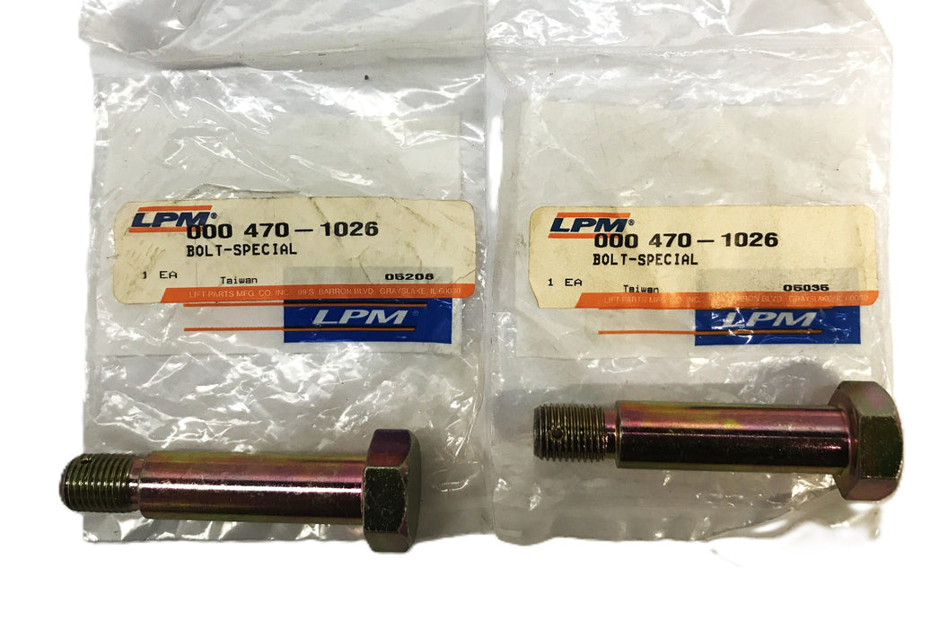 LPM Zinc Plated Steel Hex Bolt 470-1026 [Lot of 2] NOS