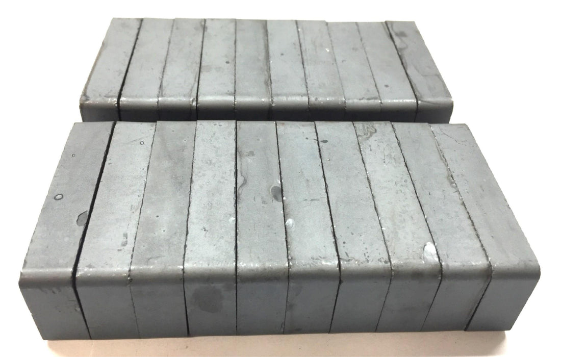 Unbranded Unmagnetized Ferrite Ceramic Magnet 1.87"x .87"x .37" [Lot of 20] NOS