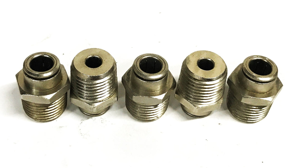 Unbranded 3/8 inch Push-in Hose Coupling [Lot of 5] NOS