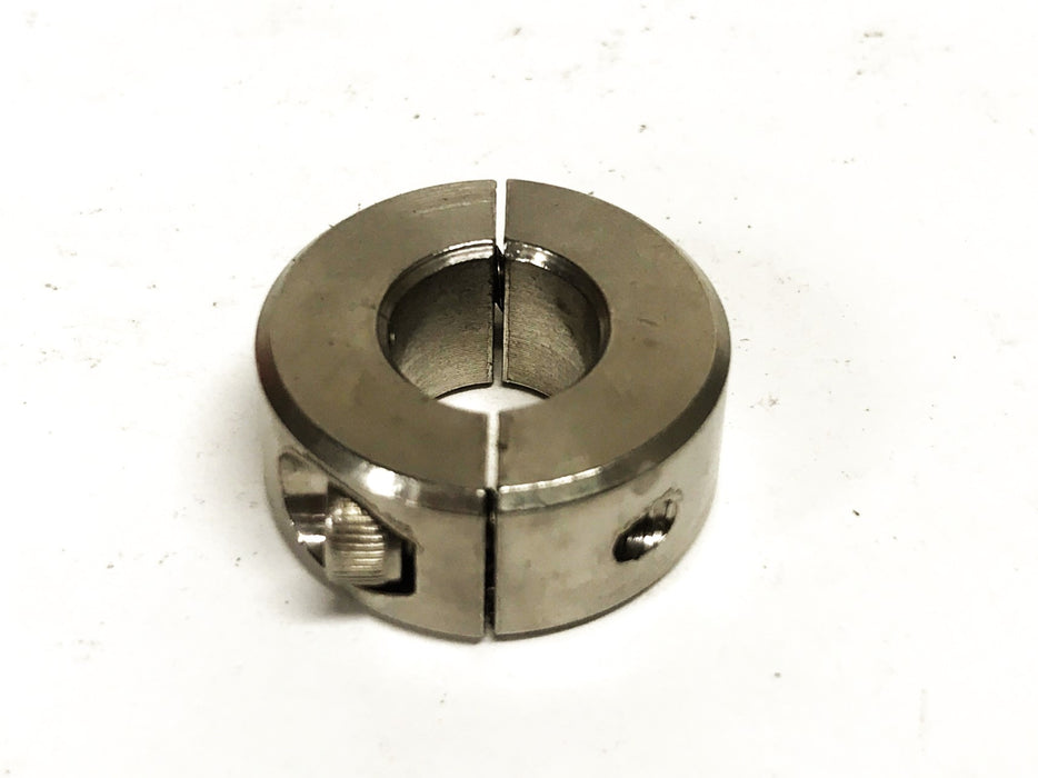 Climax 7/16 inch Stainless Steel 2-PC Split Shaft Collar 2C-043-S NOS