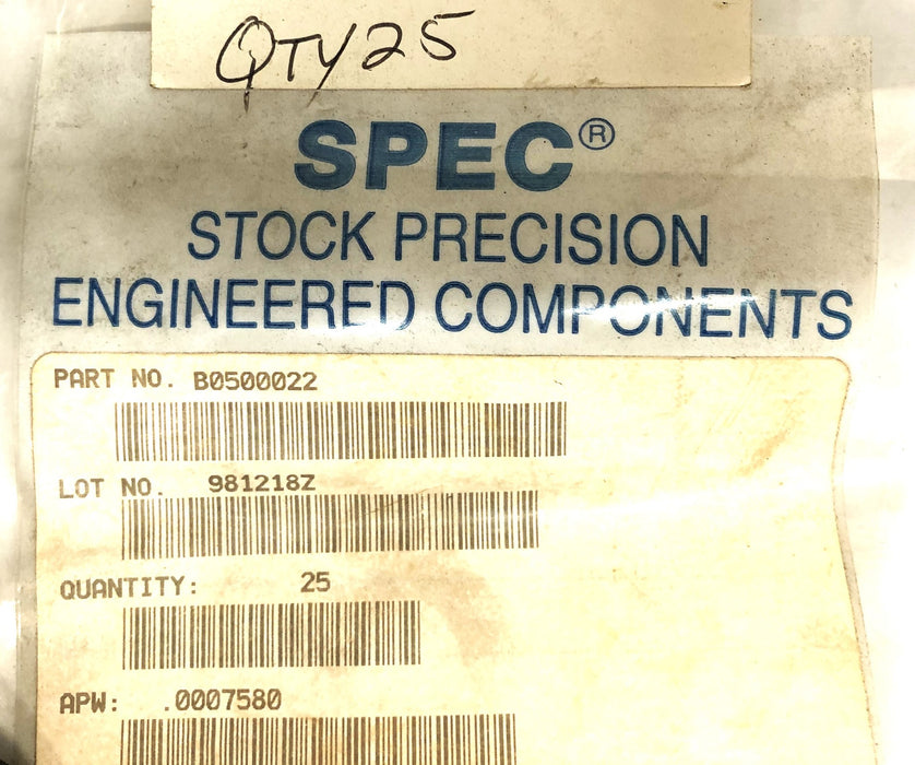 SPEC Disc Spring Washer B0500022 [Lot of 25] NOS