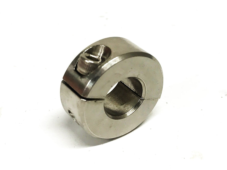 Climax 7/16 inch Stainless Steel 2-PC Split Shaft Collar 2C-043-S NOS