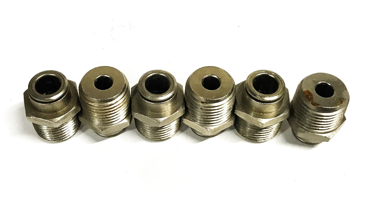 Unbranded 3/8 inch Push-in Hose Coupling [Lot of 6] NOS