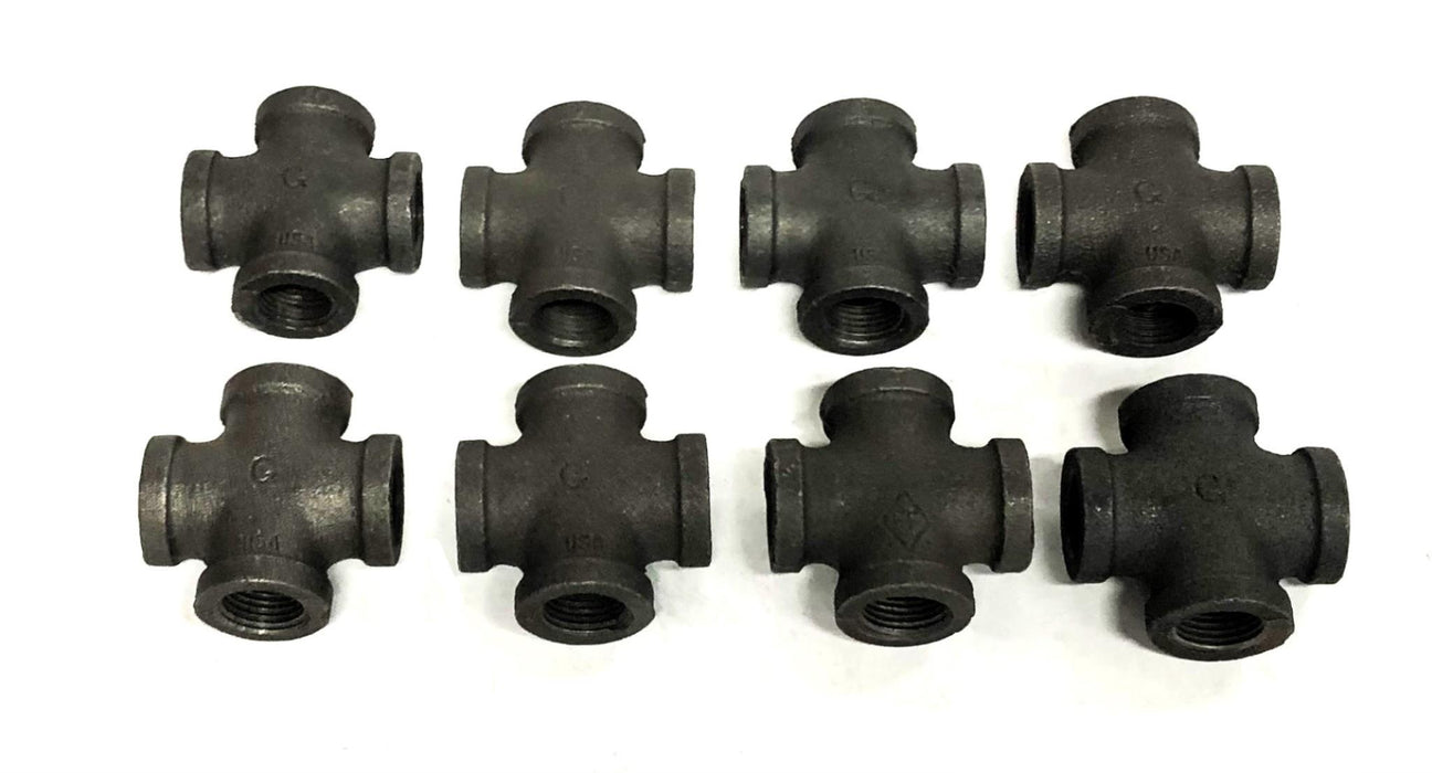 Unbranded Female Cross Fitting 1/2 Inch [Lot of 8] NOS