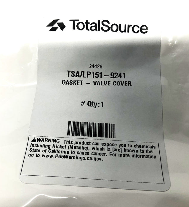 Total Source Valve Cover Gasket LP151-9241 [Lot of 2] NOS