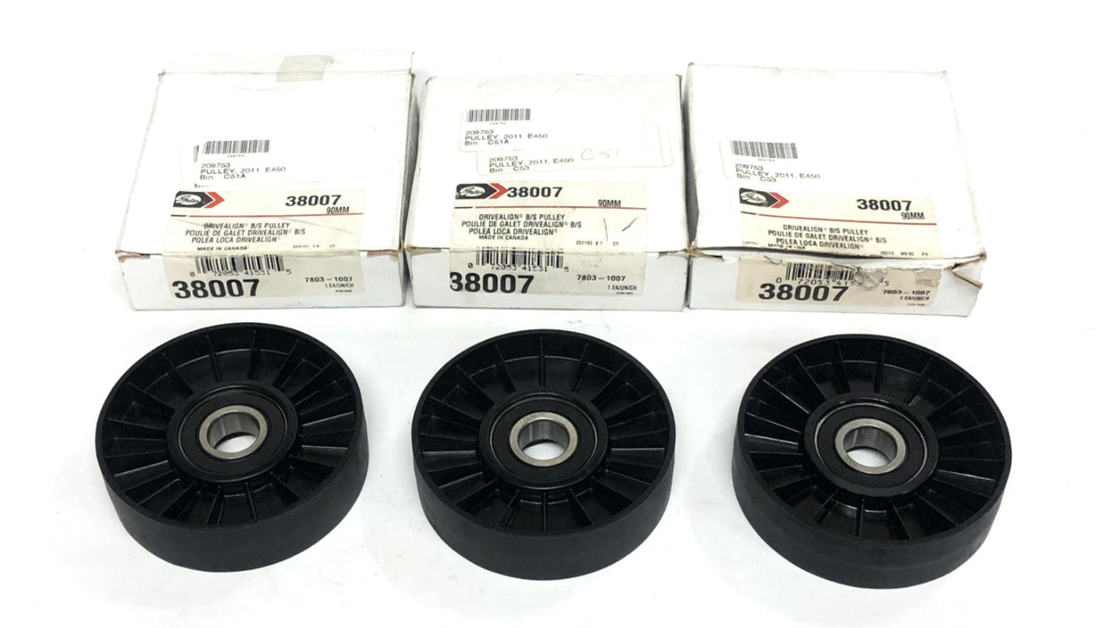 Gates Drivealign B/S Pulley 38007 [Lot of 3] NOS