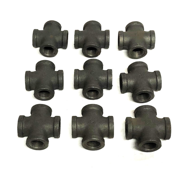 Unbranded Female Cross Fitting 1/2 Inch [Lot of 9] NOS