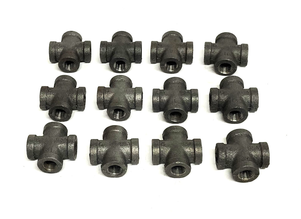Unbranded Female Cross Fitting 1/4 Inch [Lot of 12] NOS