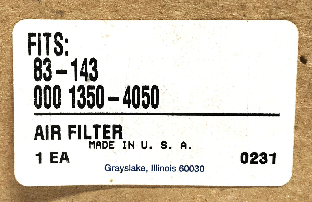 LPM Forklift Air Filter 1350-4050 NOS