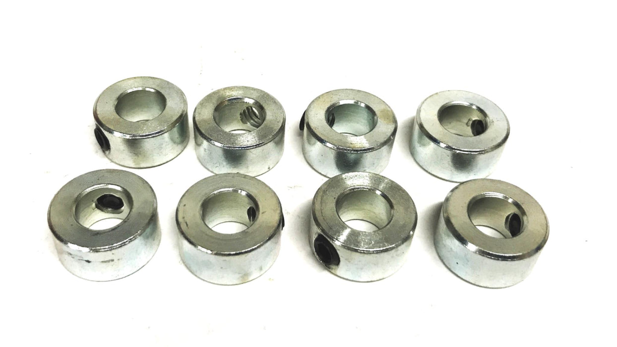 Climax 3/8 inch Steel Zinc Set Screw Collar C-037-ID [Lot of 8] NOS
