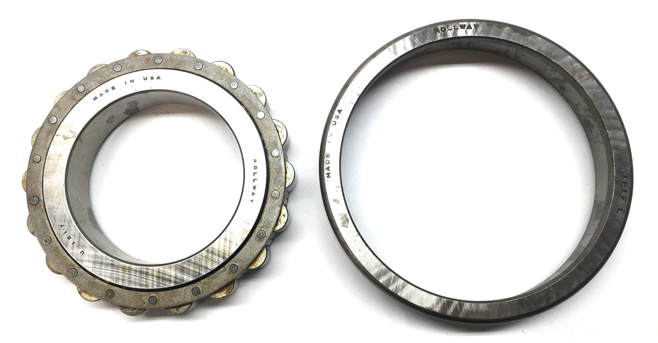Rollway Cylindrical Roller Bearing U1217 With Outer Race (U1217L) (No Box) NOS