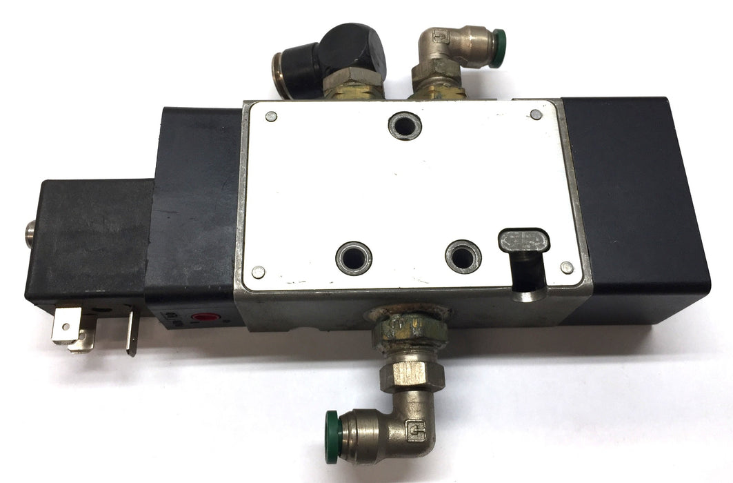Norgren Solenoid Valve w/ Push-to-Connect Fittings V62S417AA313JB USED