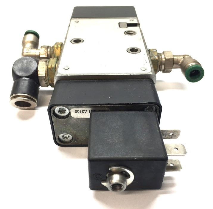 Norgren Solenoid Valve w/ Push-to-Connect Fittings V62S417AA313JB USED
