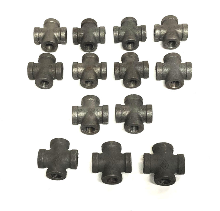 Unbranded Female Cross Fitting 1/4 Inch [Lot of 13] NOS