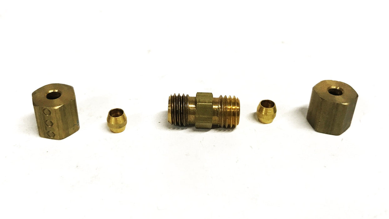 Unbranded Brass 3/8 inch Hex Compression Union [Lot of 17] NOS