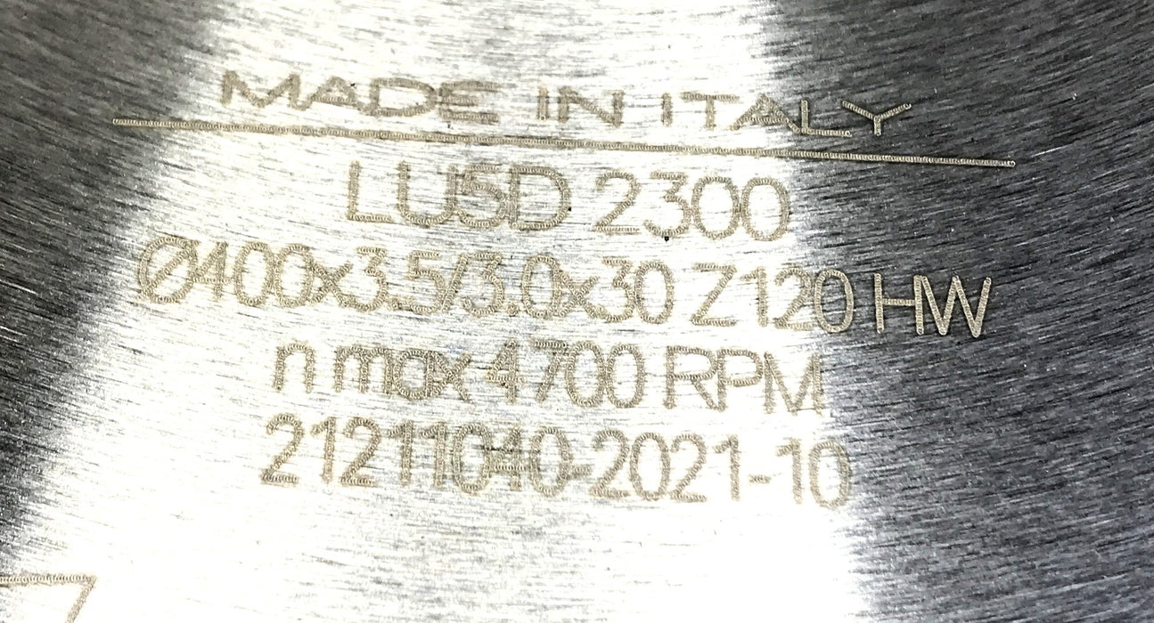 Freud 400MM 120T Non-Ferrous Metal Cutting Carbide Tipped Saw Blade LU5D2300 NOS