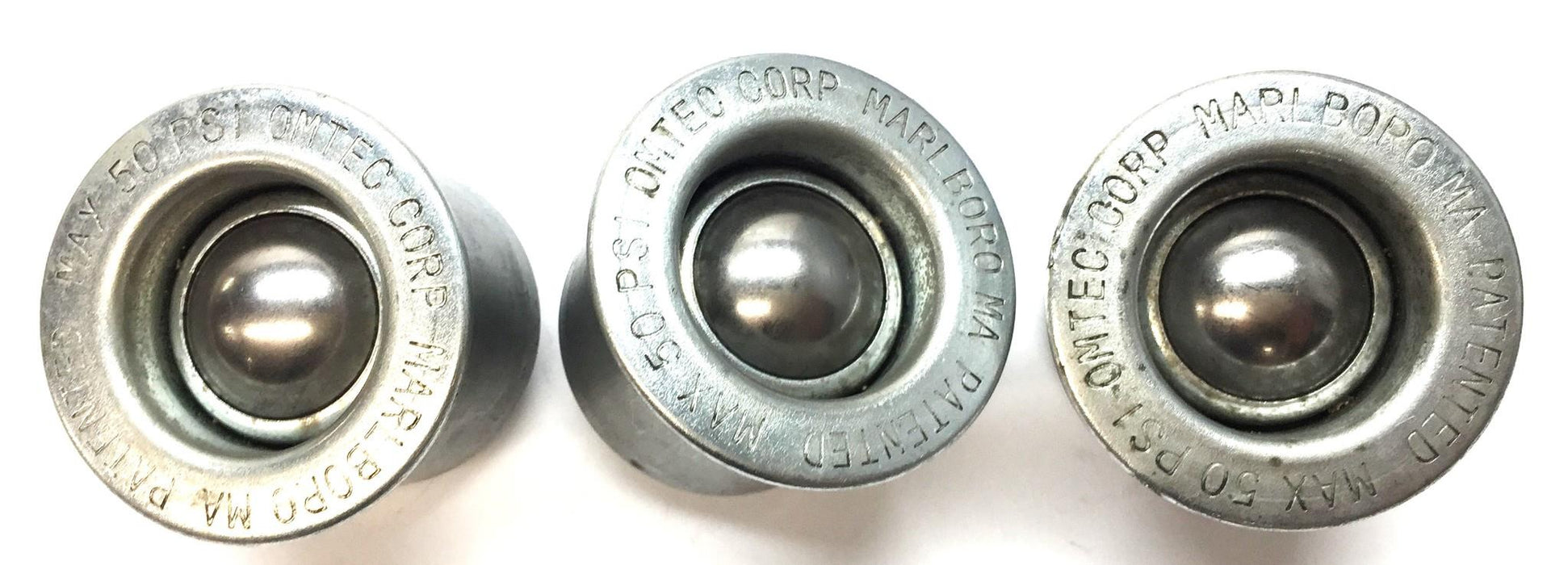 Omtec 1" Pneumatic 50psi Pop-Up Ball Transfer Unit PBT-1-SS [Lot of 3] USED