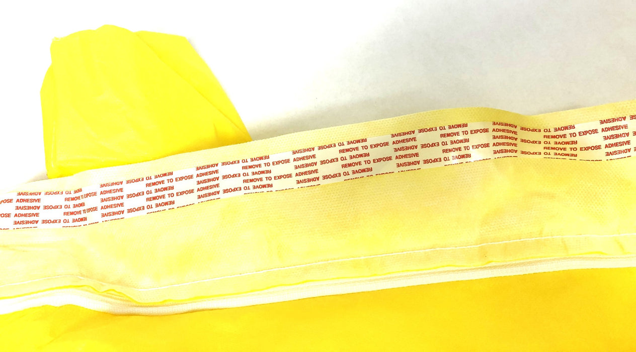 Kleenguard 4XL A70 M Yellow Hooded Coverall 00687 (00687-02) [Lot of 4] NOS
