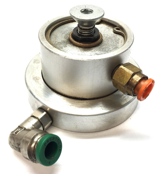 Mead Fluid Dynamics Compact Cylinder with 1/4" P.T.C Fittings SS-150X0.5-FB USED