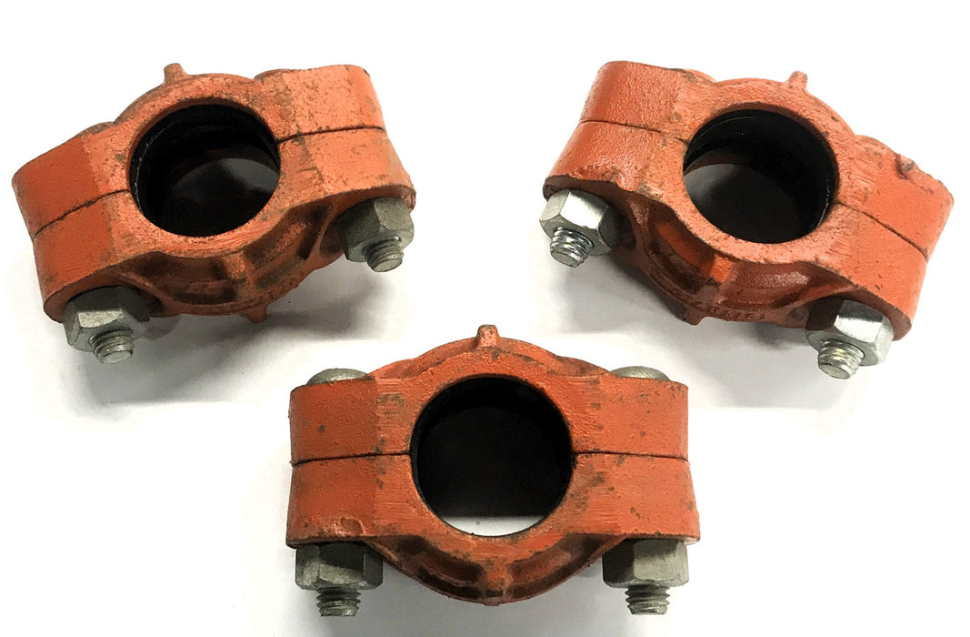 For Victaulic 1-1/2 Inch Split Clamp -77 [Lot Of 3] NOS