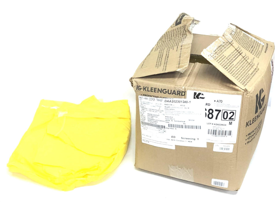 Kleenguard 4XL A70 M Yellow Hooded Coverall 00687 (00687-02) [Lot of 4] NOS