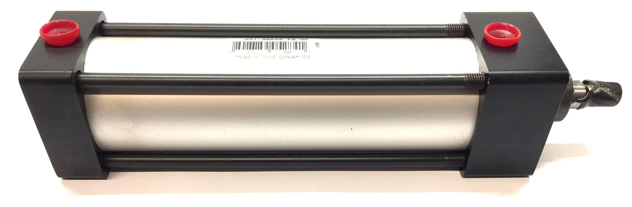 Mead Fluid Dynamics Pneumatic Cylinder HD1-200X6-FB-MP NOS