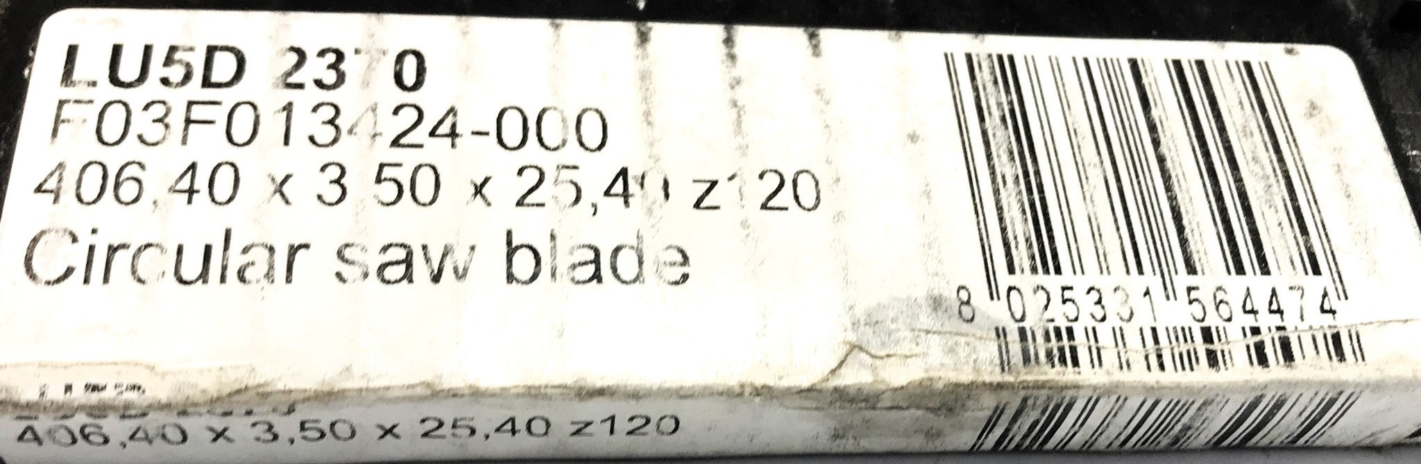 Freud 120T Non-Ferrous Metal Cutting Saw Blade LU5D2370 NOS