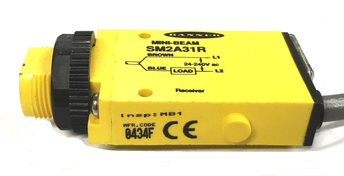 Banner Engineering Mini-Beam Receiver SM2A31R NOS