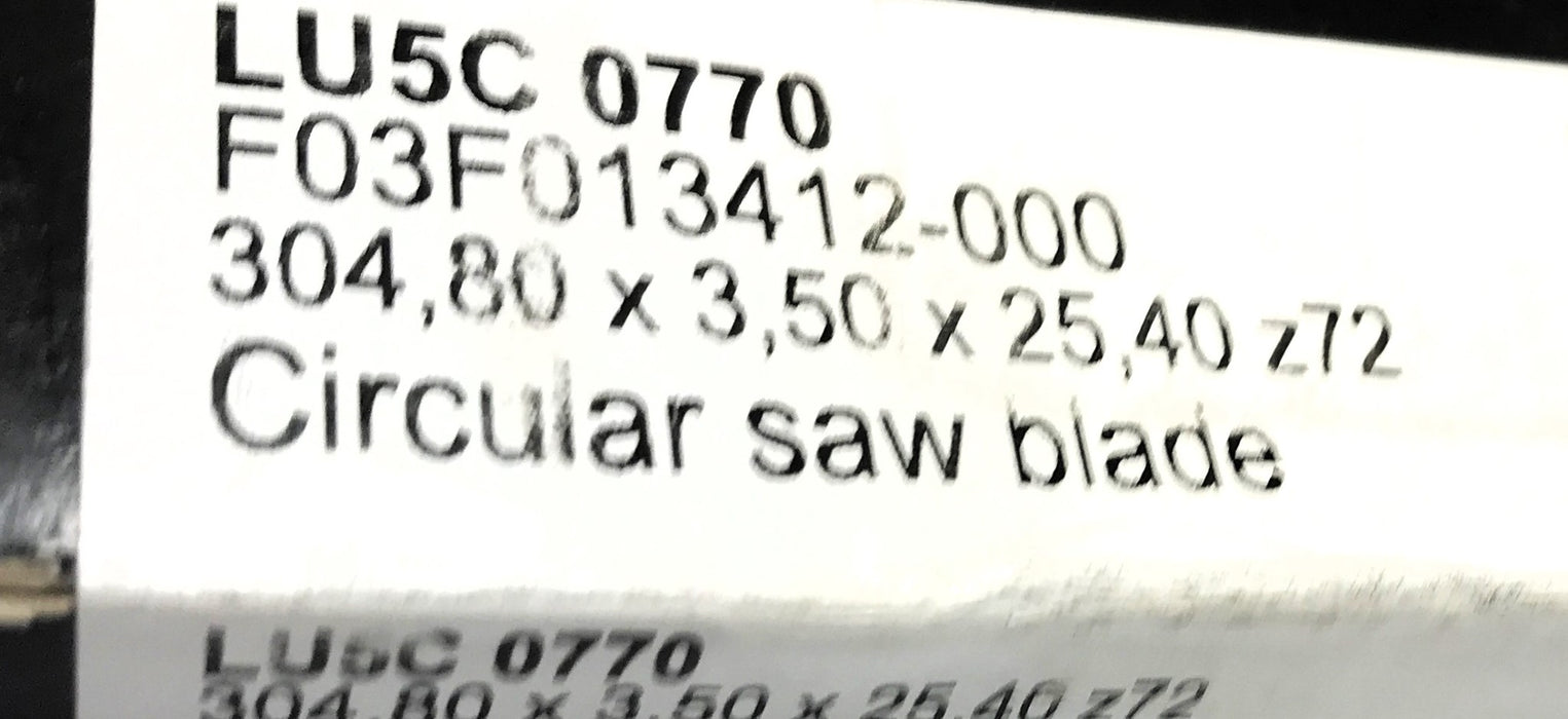Freud 72T Non-Ferrous Metal Cutting Saw Blade LU5C0770 NOS