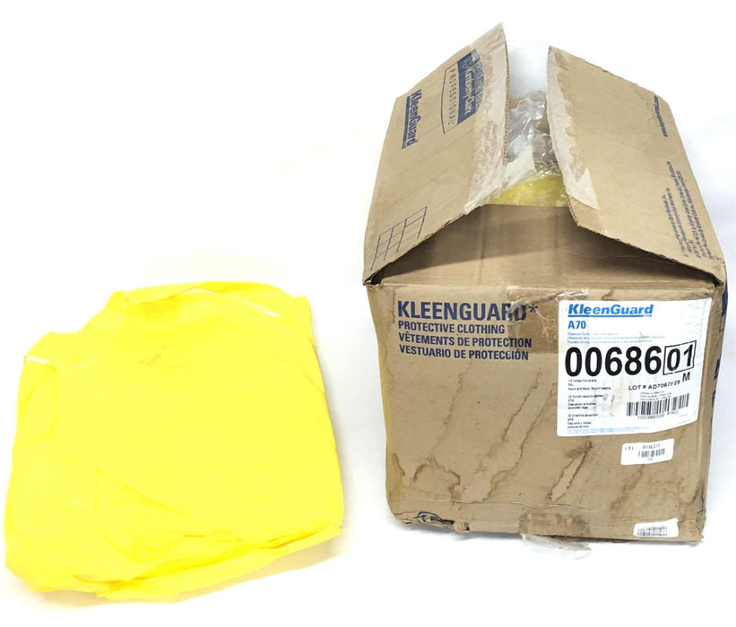 Kleenguard 3XL A70 M Yellow Hooded Coverall 00686 (00686-01) [Lot of 4] NOS