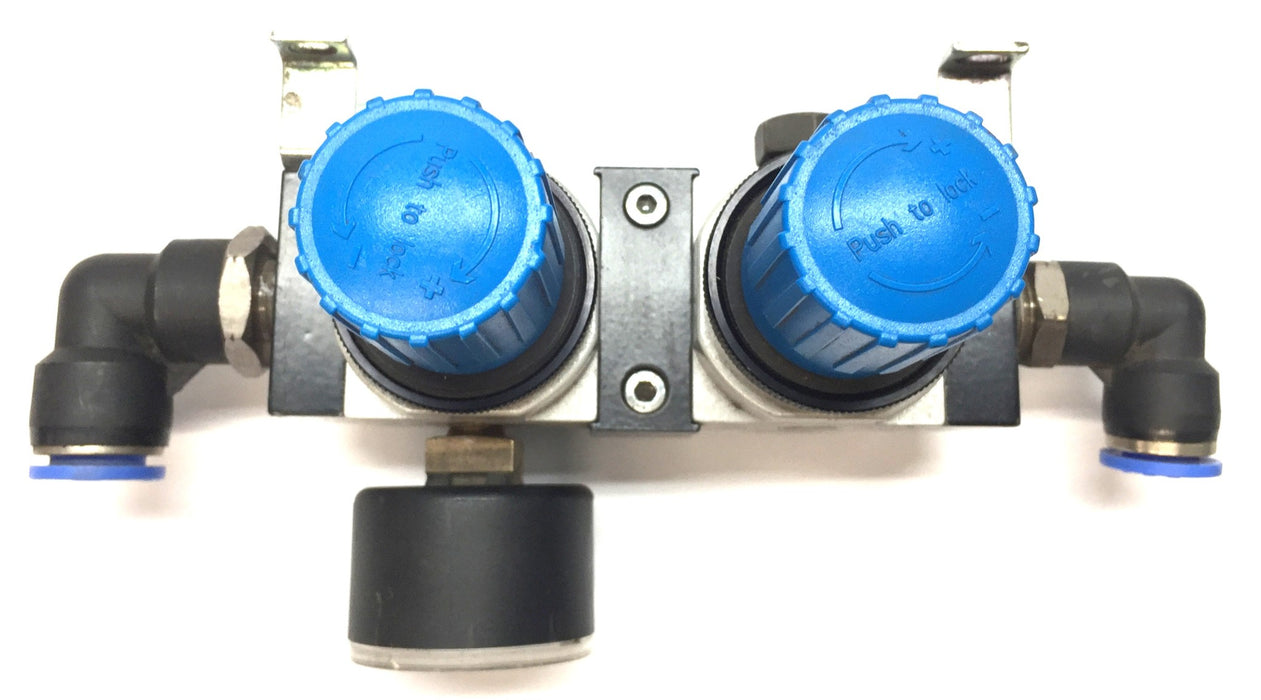 Festo Mini-Pressure Regulator Assembly w/PTC Fittings LRB-D-MINI (197535) USED