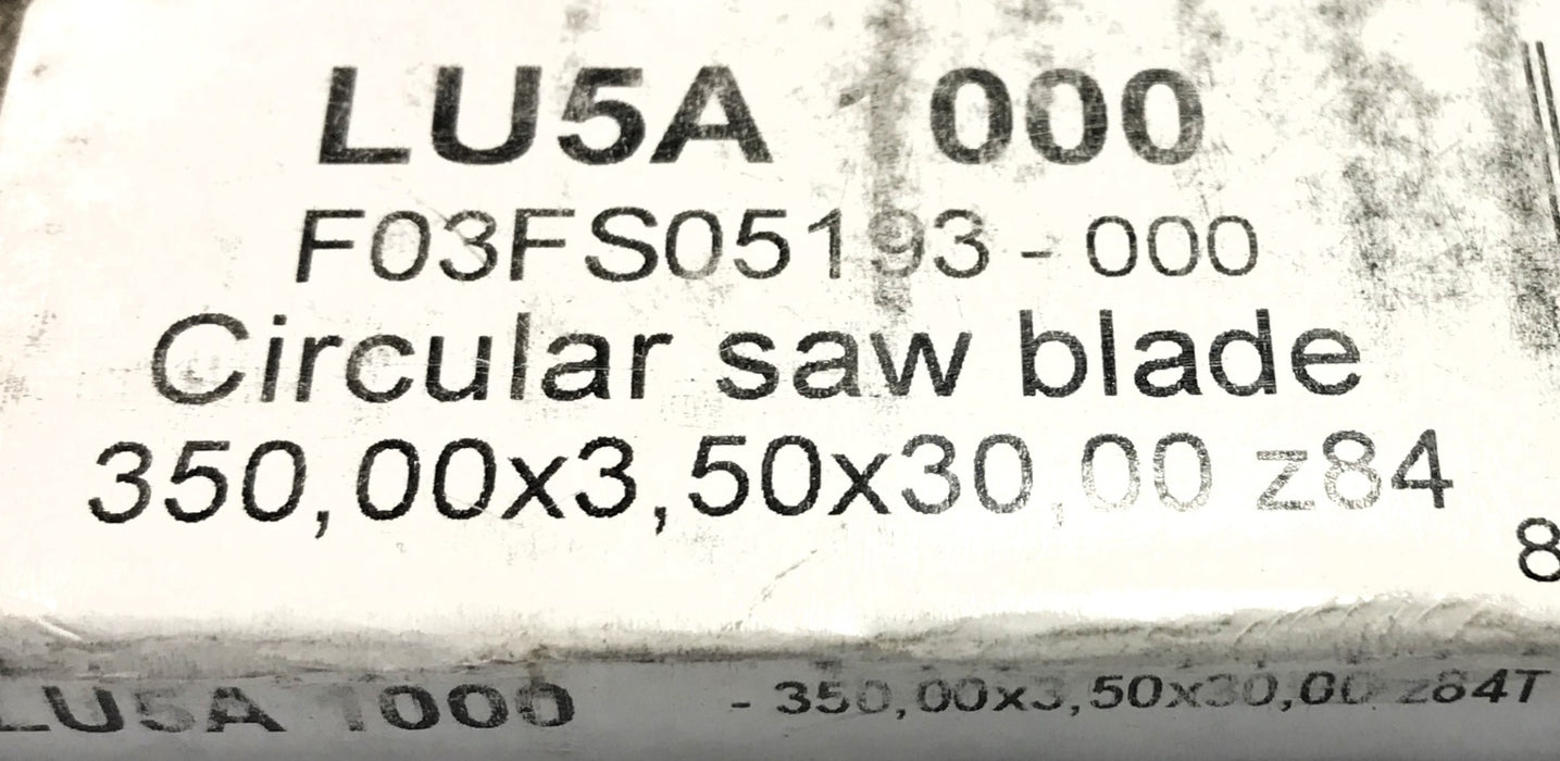Freud 84T 350MM Non-Ferrous Metal Cutting Saw Blade LU5A1000 NOS