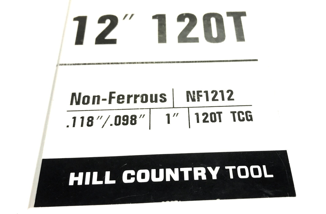 HCT 12" 120T Non-Ferrous Metal Cutting Saw Blade NF1212 NOS
