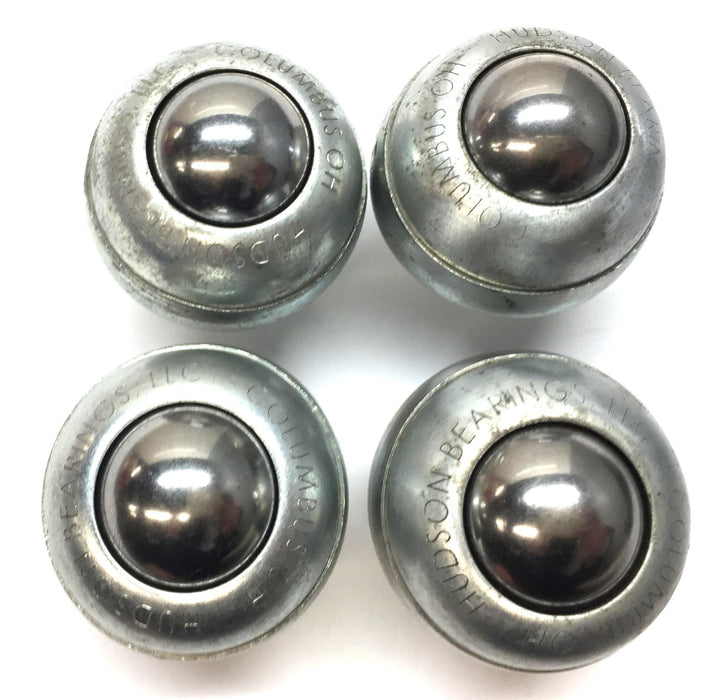 Hudson Bearing Stud Mounted Steel Ball Transfer Roller SBT-1 [Lot of 4] USED
