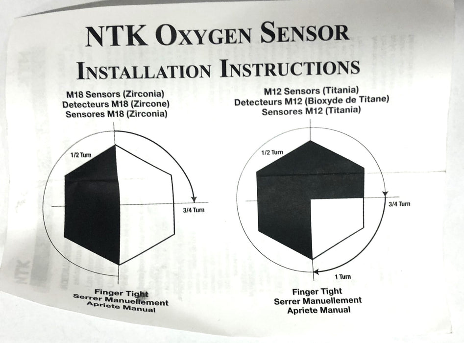NTK Oxygen Sensor 27018 NOS