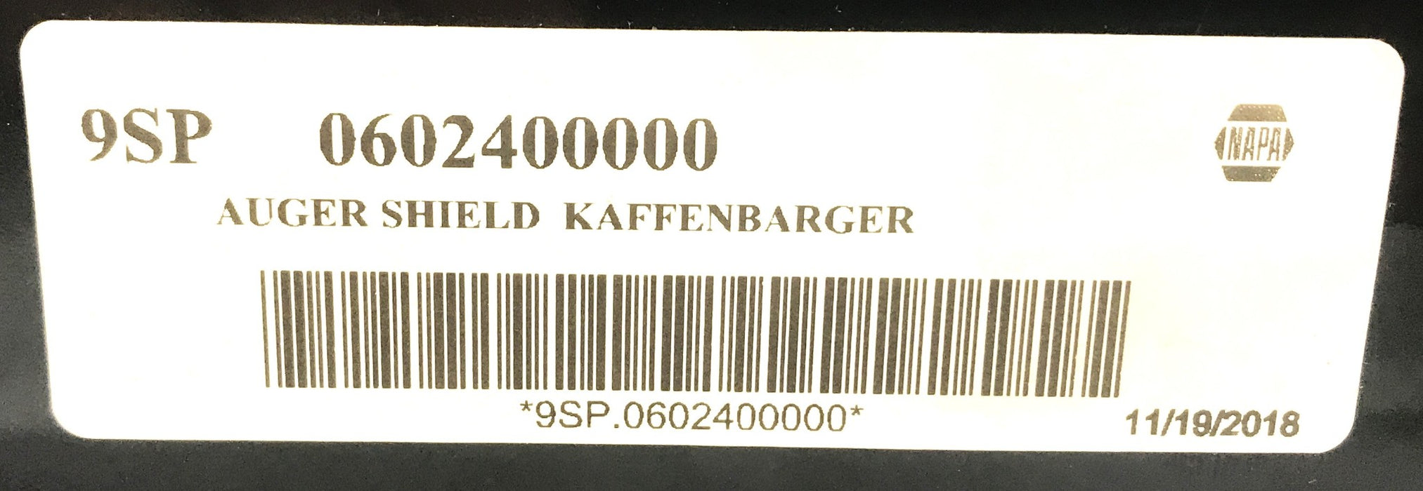 Napa Tail Gate Shield 06024-000-00 NOS
