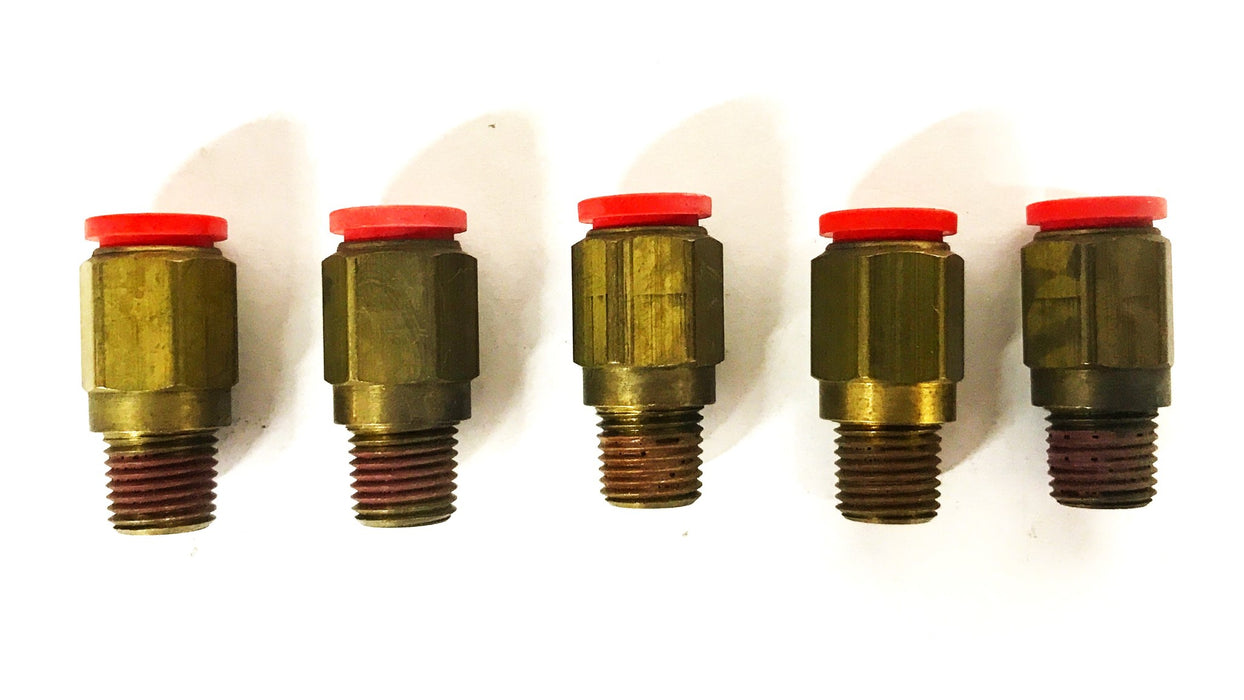Nycoil 1/8 inch Push-in Hose Connector [Lot of 5] NOS